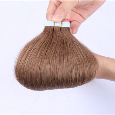 Skin weft Tape in Hair Extension Wholesale Cheap Brown Color Invisible Tape In Human Hair Extensions HN209